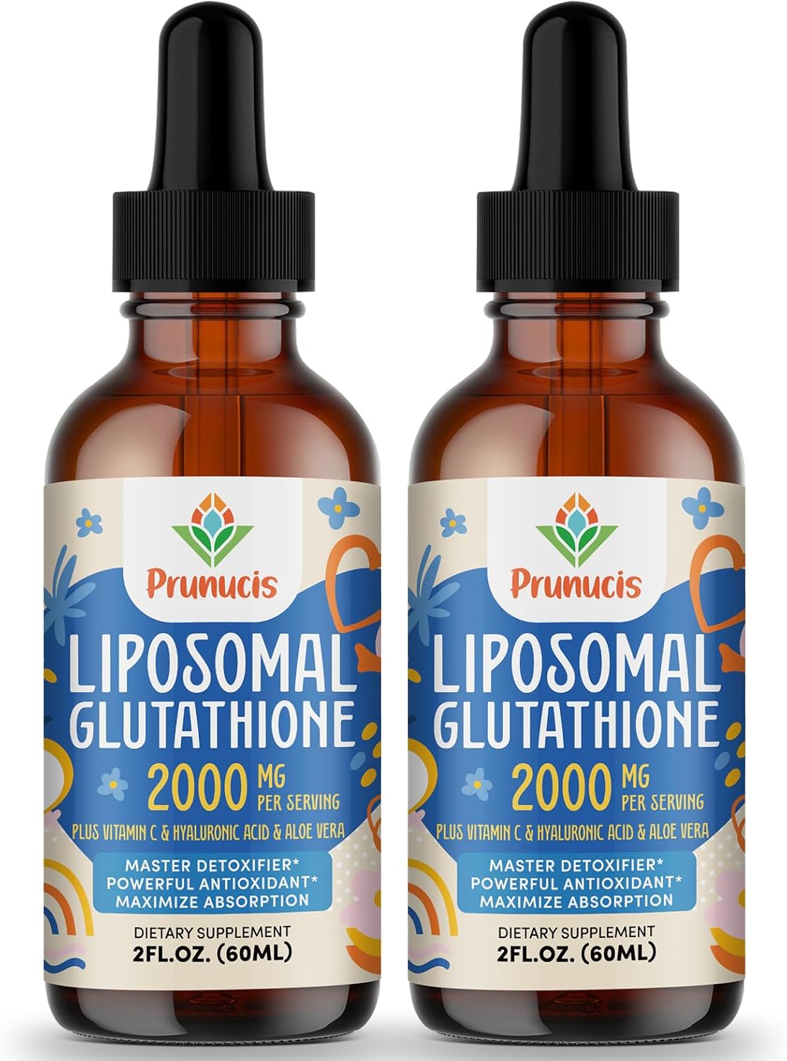 2000MG Liposomal Glutathione Liquid for Immune Support & Detox