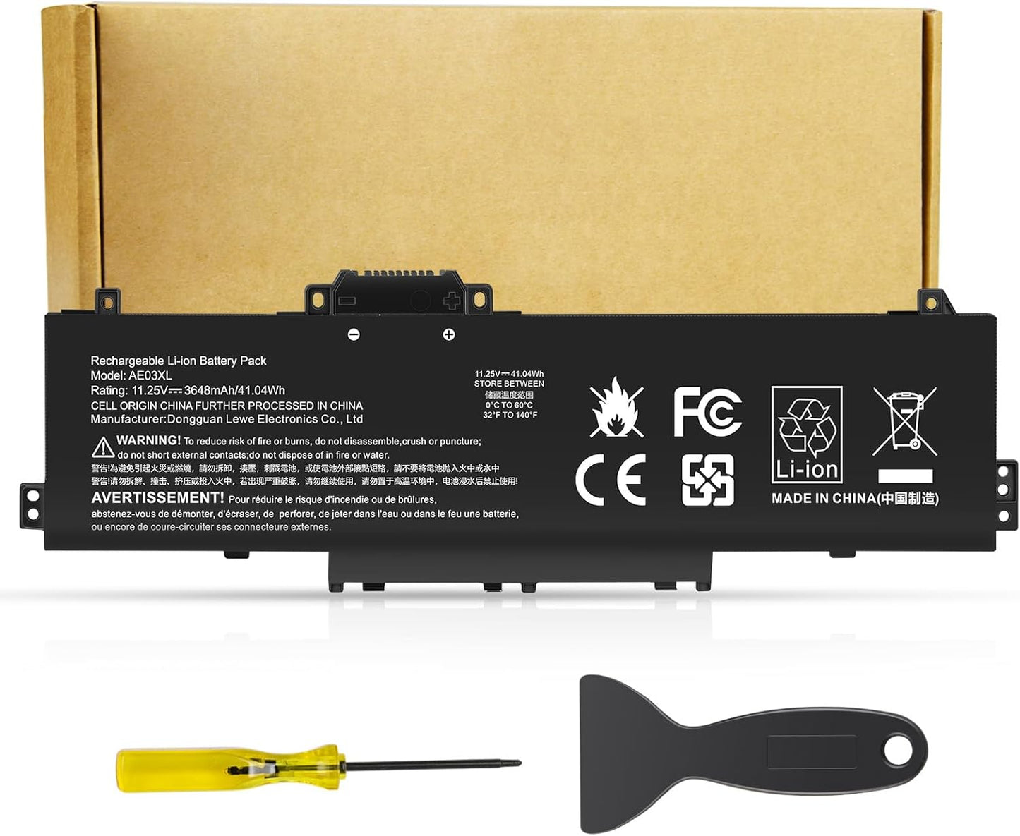 Futurebatt AE03XL Laptop Battery Replacement for HP Series