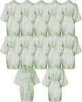 12 Pcs Kimono Robes for Women Lightweight Short Satin Robes - Bridal