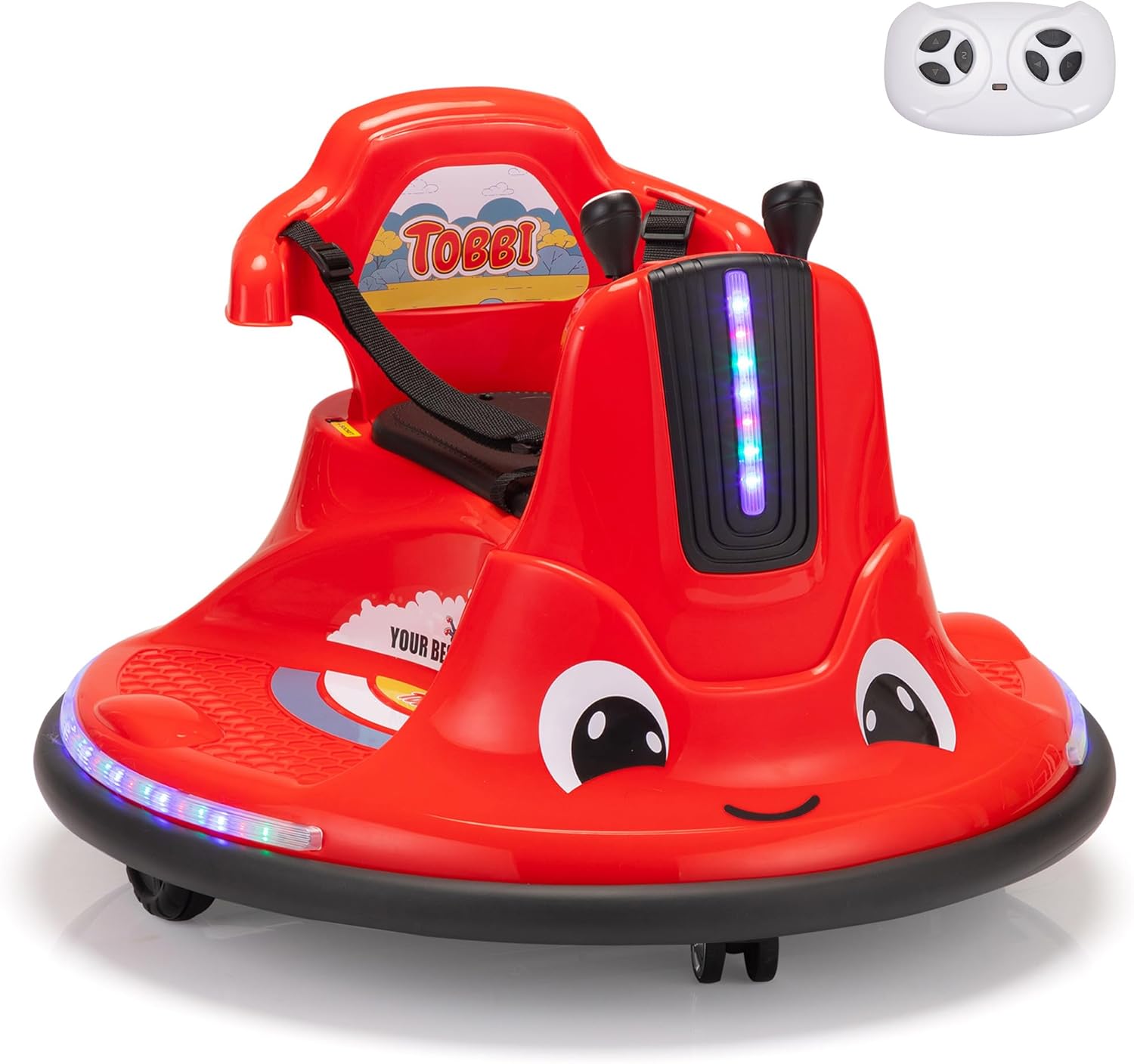 TOBBI Toddlers Bumper Car - Fun Snail Shape Ride On Toy
