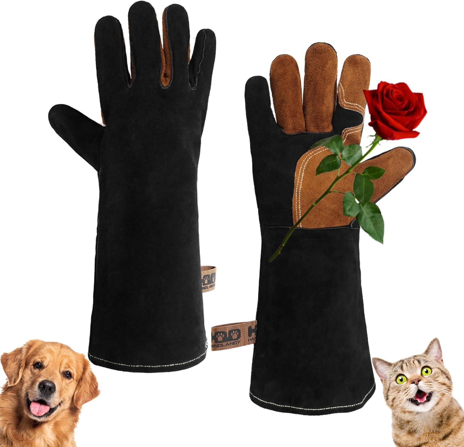 Bite-Proof Pet Gloves for Safety & Durability