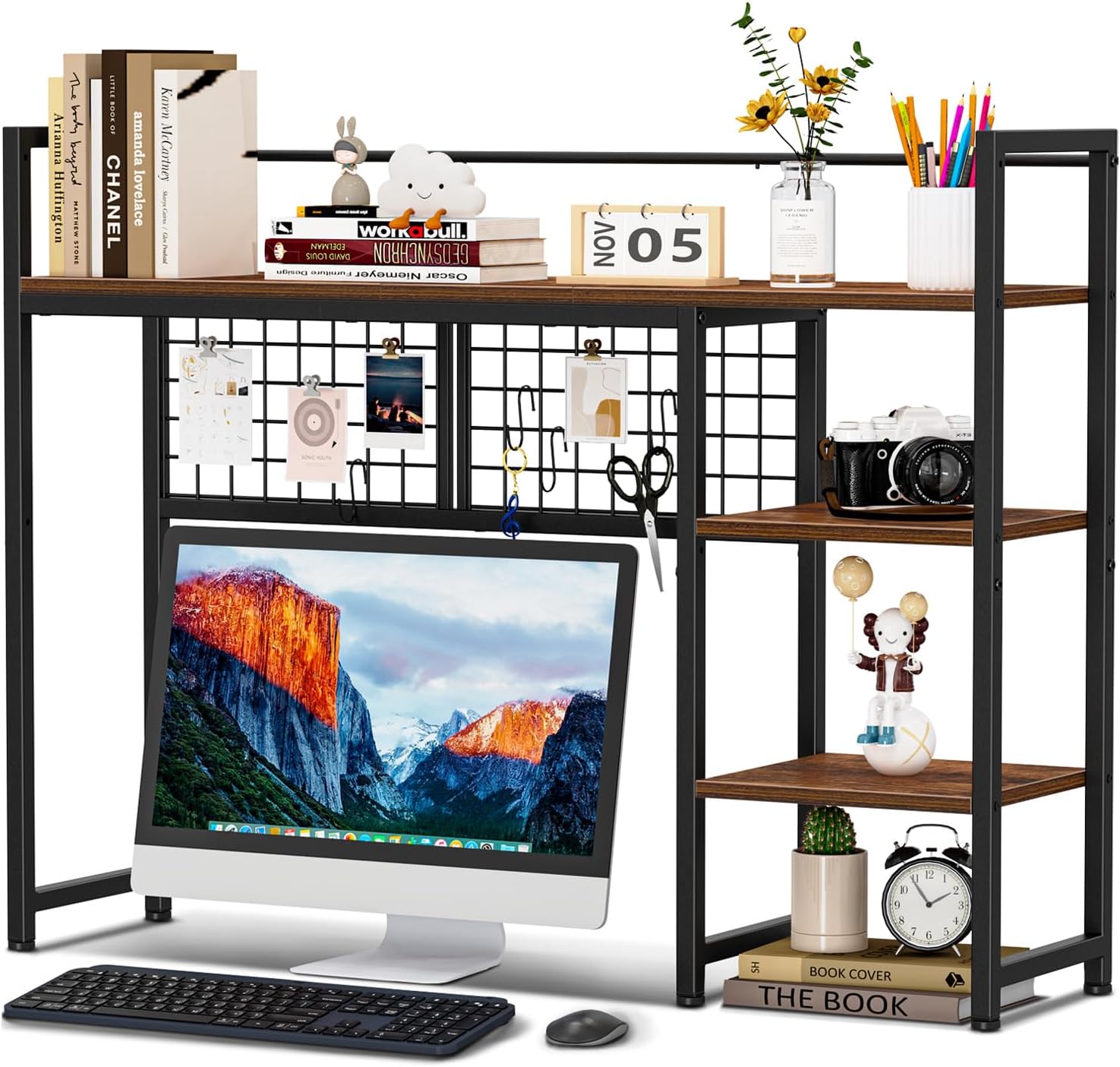 Maximize Desk Space with Snughome 4 Tier Shelf