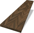 Chevron Butcher Block Countertop 60 x 25 x 1.5 in - Dark Walnut