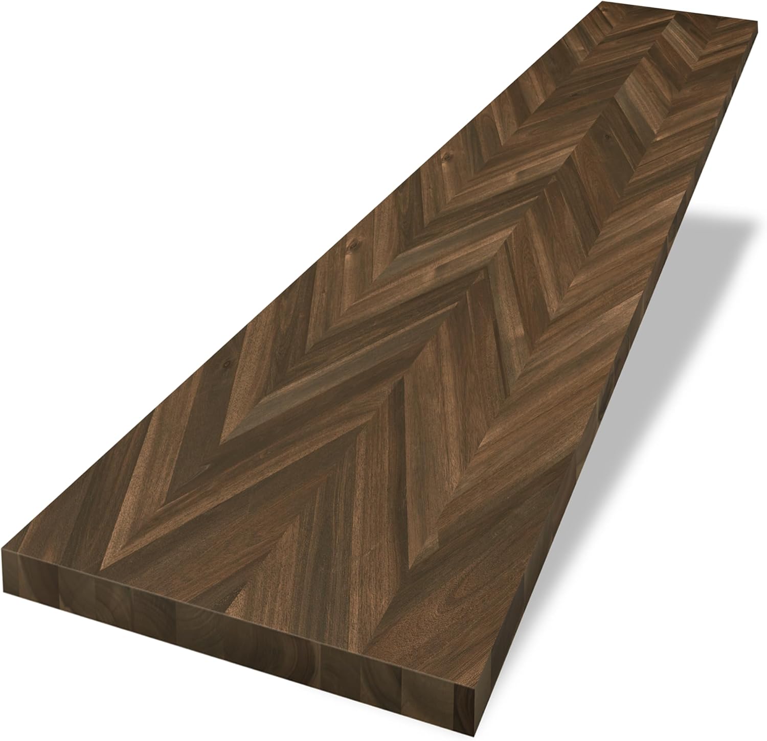 Chevron Butcher Block Countertop - Dark Walnut Acacia Wood