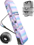 10mm Padded Skis Snowboard Bag with Wheels and TSA Lock - Travel Ready