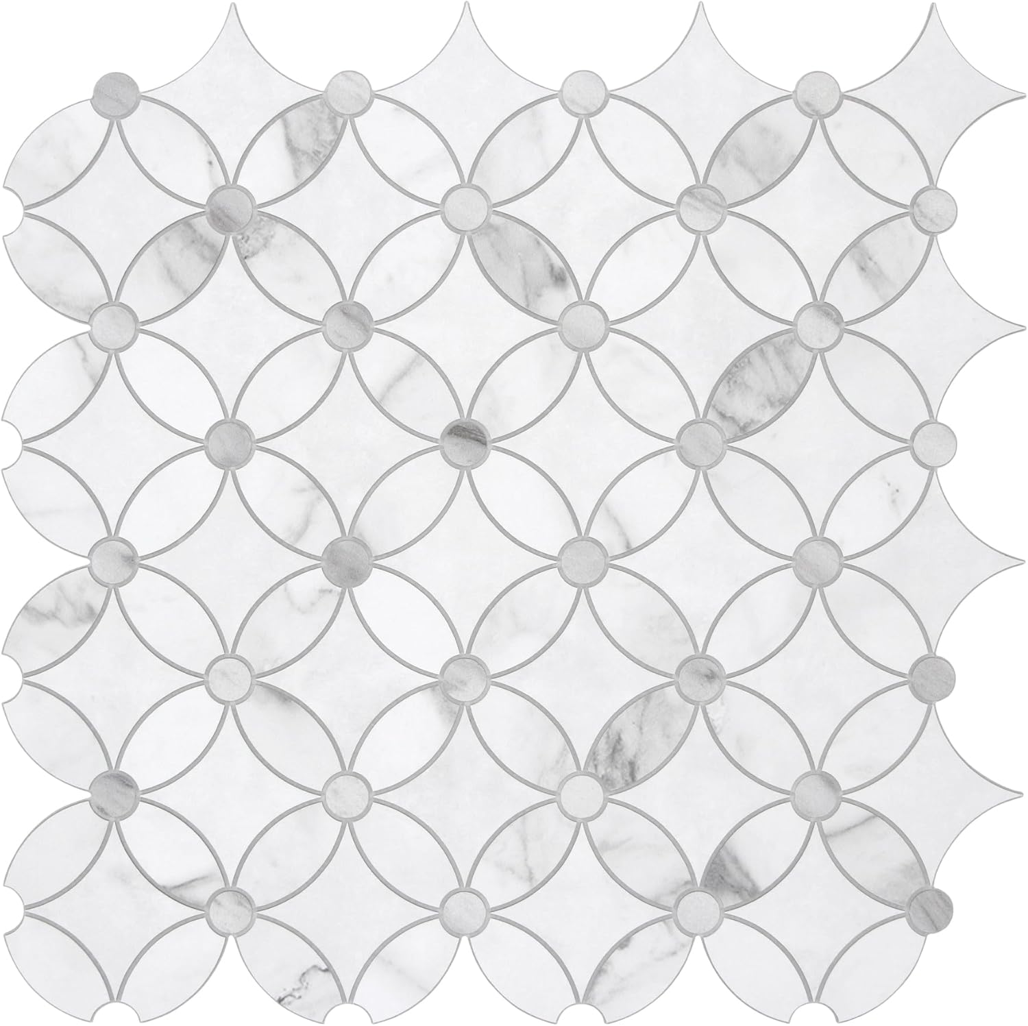 SUNWINGS 10-Sheet Coin Peel and Stick Backsplash for Walls