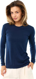 Merino Wool Base Layer Women - Thermal Long Sleeve T-Shirt