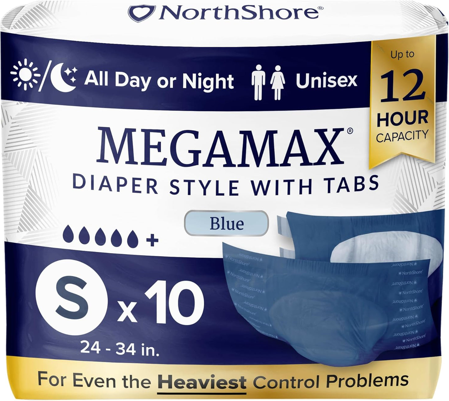 NorthShore MegaMax Adult Overnight Diapers for Ultimate Comfort