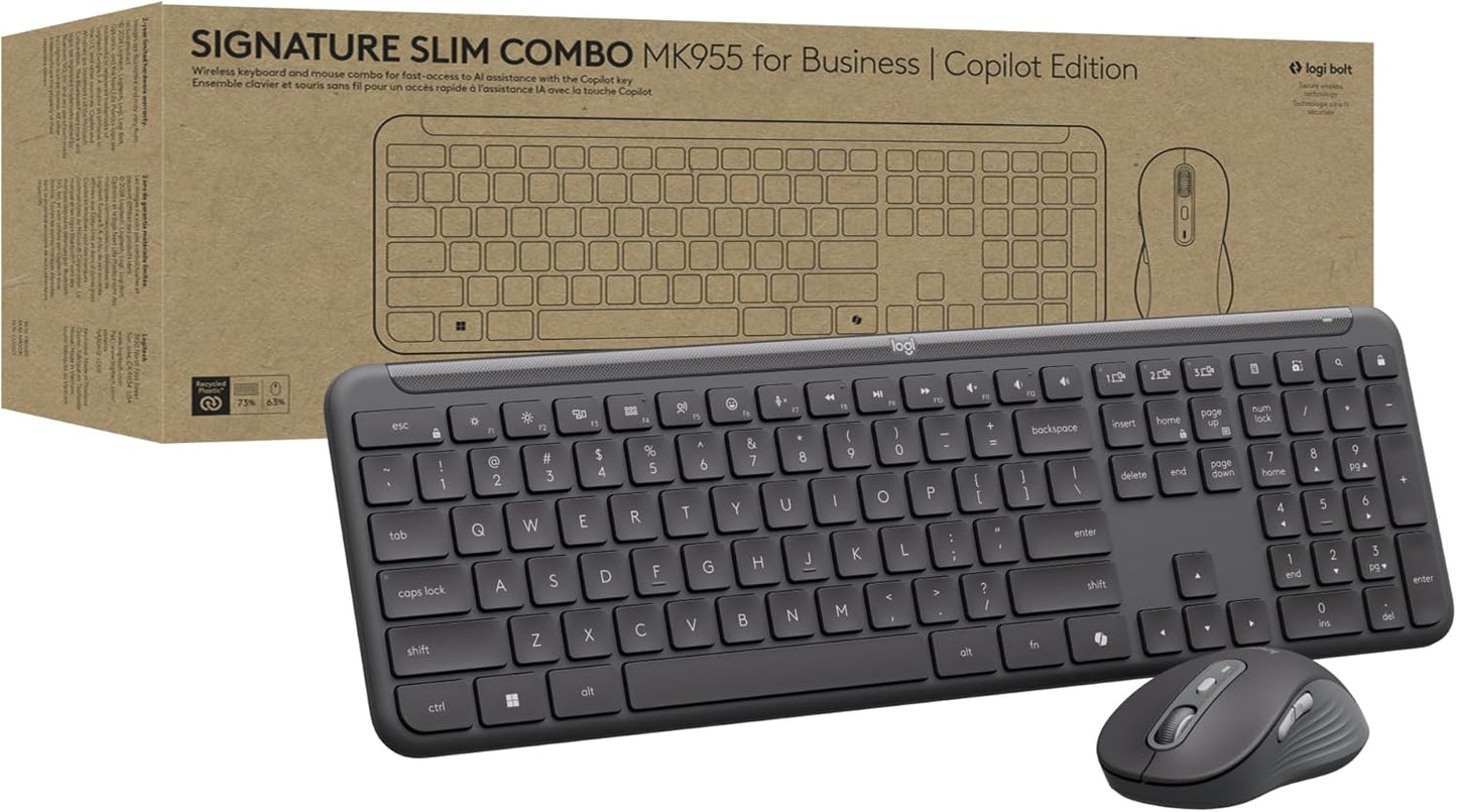 Logitech MK955 Wireless Combo | Quiet Typing
