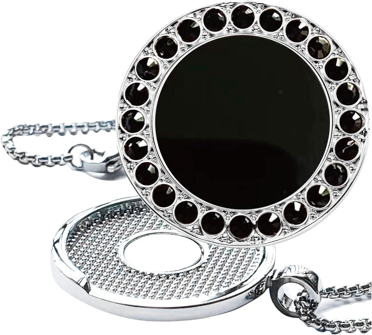 Pearl Crystal Golf Ball Marker Necklace - Stylish Golf Accessory!