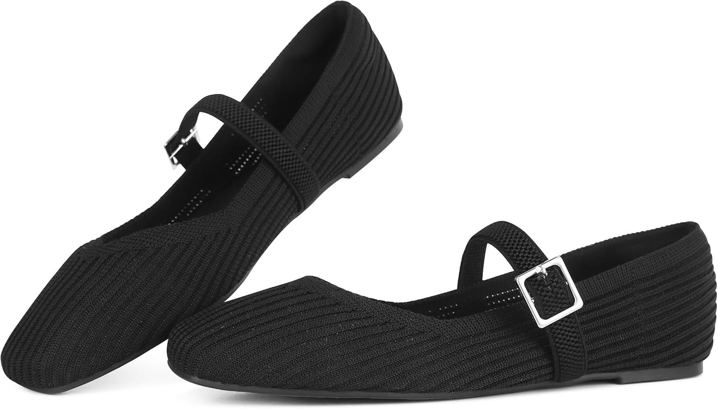 Comfortable Knit Flats for Women with Arch Support and Style