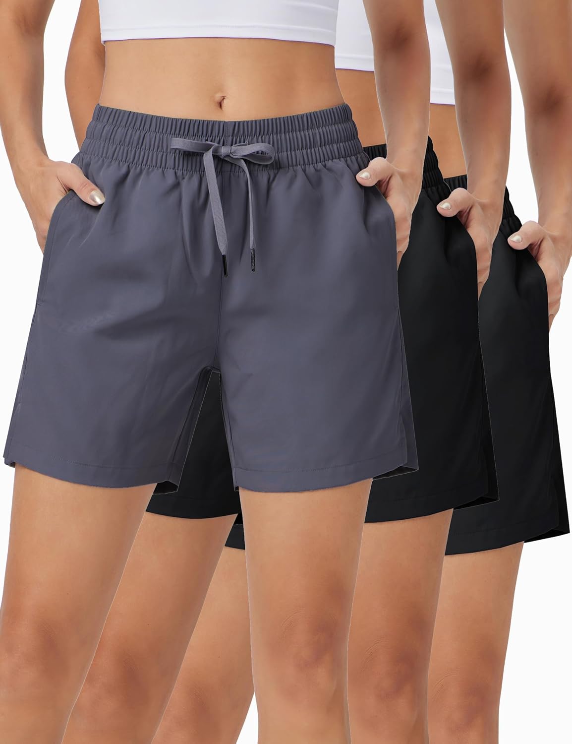 Lightweight Quick Dry Womens Athletic Shorts for Summer Workouts
