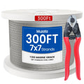 1/8 in T316 Stainless Steel Cable Railing 300 ft - Durable Deck Cable