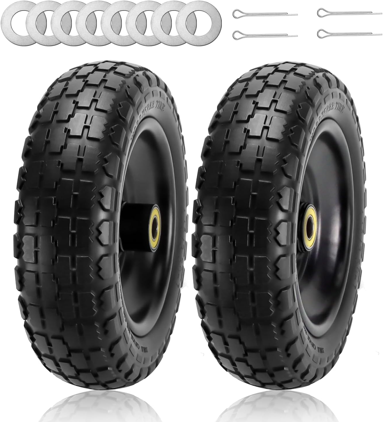 Cenipar 13 Flat-Free Tire and Wheel for Garden Cart Replacement
