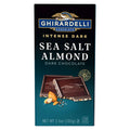 GHIRARDELLI Intense Dark Sea Salt Almond Chocolate Bar - Pack of 12