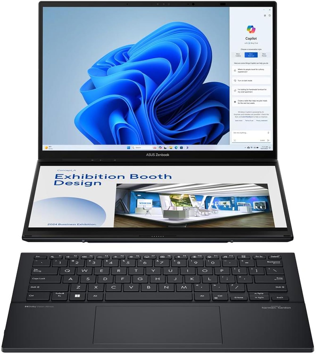 ASUS Zenbook DUO Laptop with Dual 14 OLED 3K Touch Display