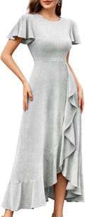BeryLove Women Sequin Formal Party Dress - Elegant Long Evening