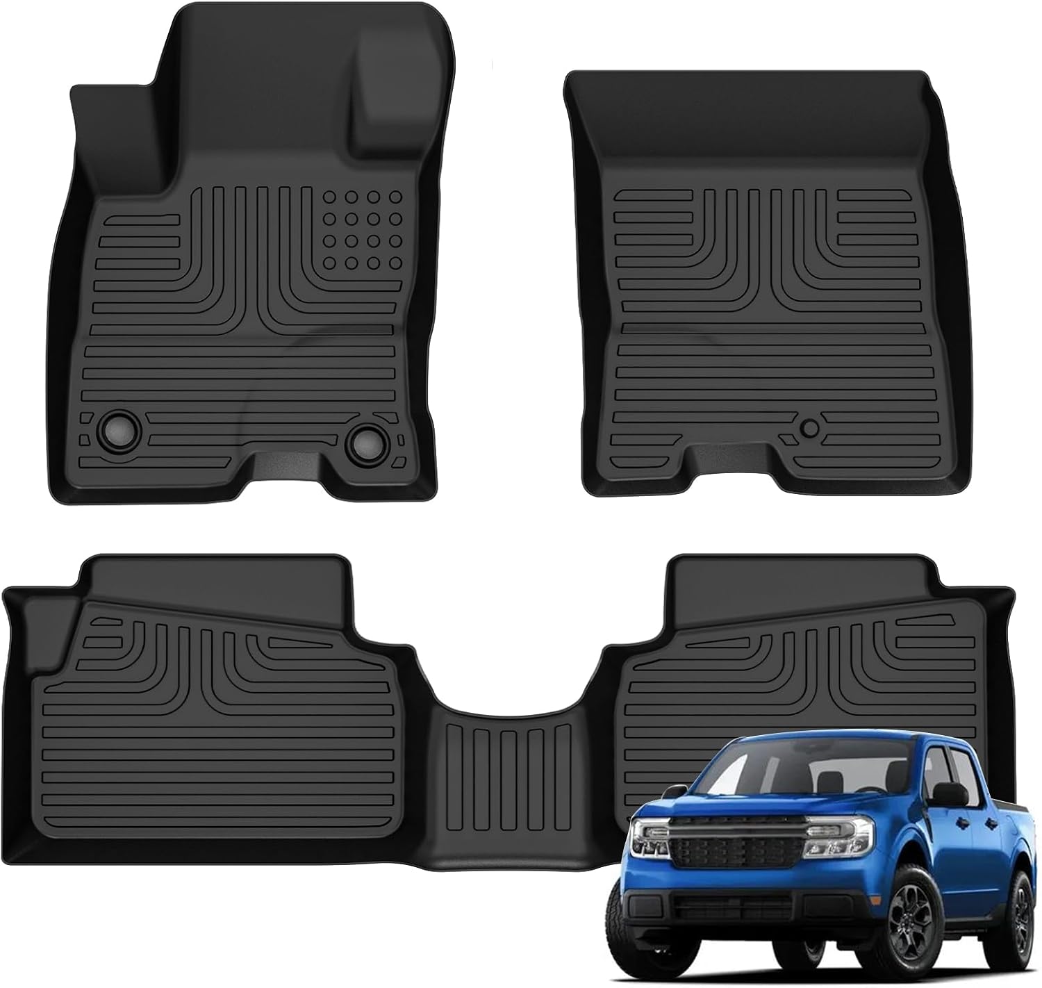 Floor Mats for Ford Maverick Hybrid 2022-2025 All Weather
