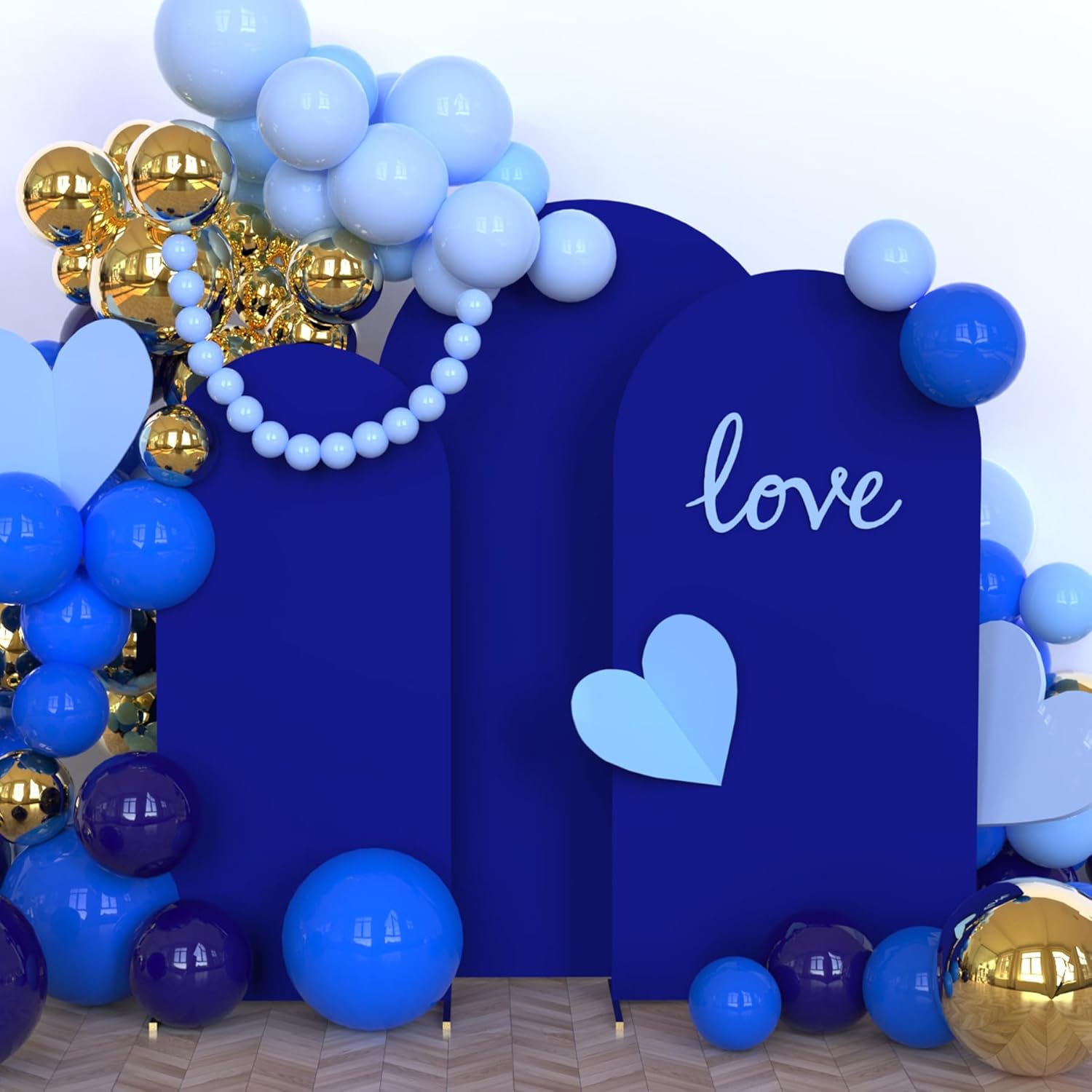 Babenest Royal Blue Wedding Arch Cover Set for Stunning Events
