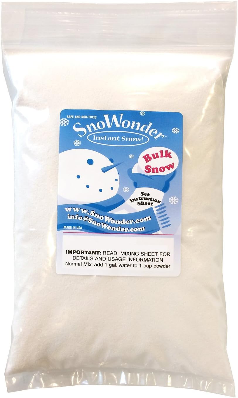 SNOWONDER Instant Snow Fake Artificial Snow for Endless Fun
