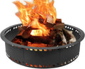 Fire Pit Ring 31in Fire Ring for Outside Fire Pit - Durable Smokeless