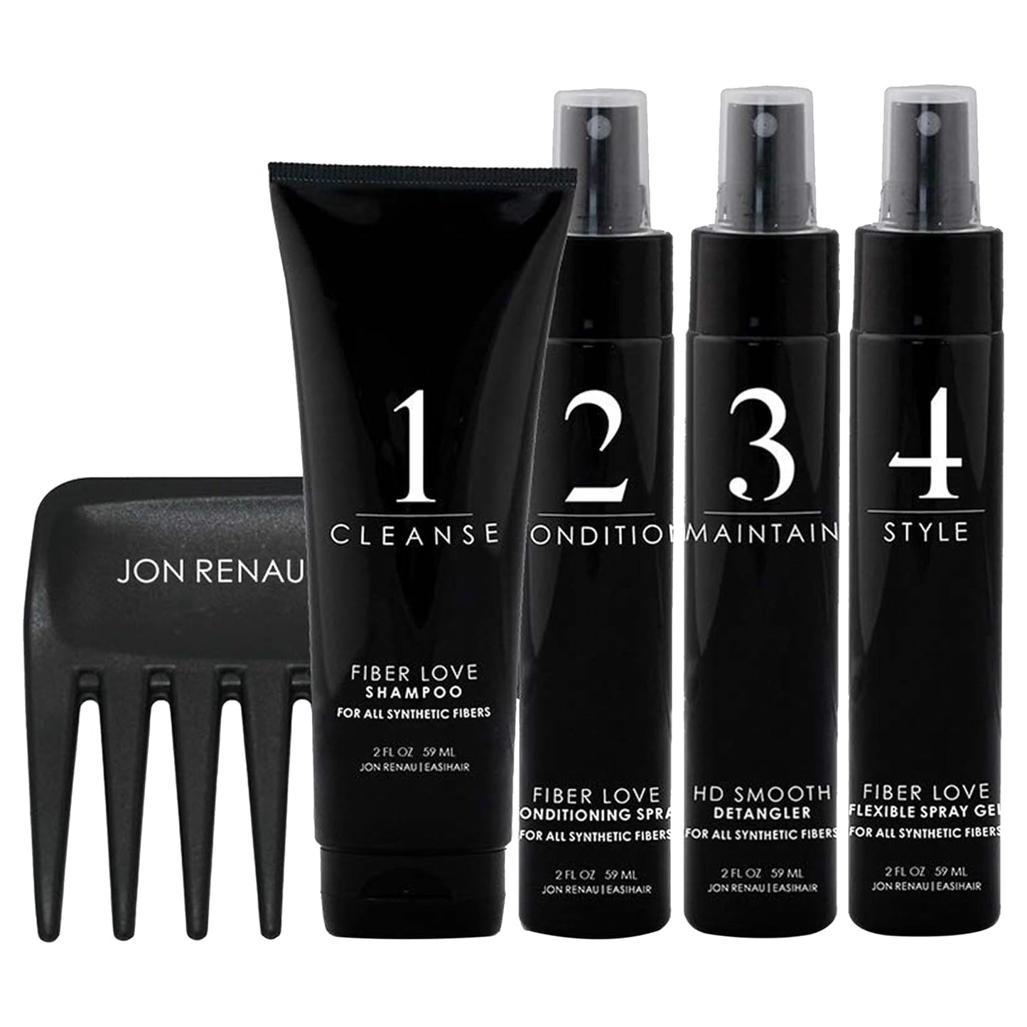 Jon Renau Synthetic Hair Travel Kit for Perfect Wig Care