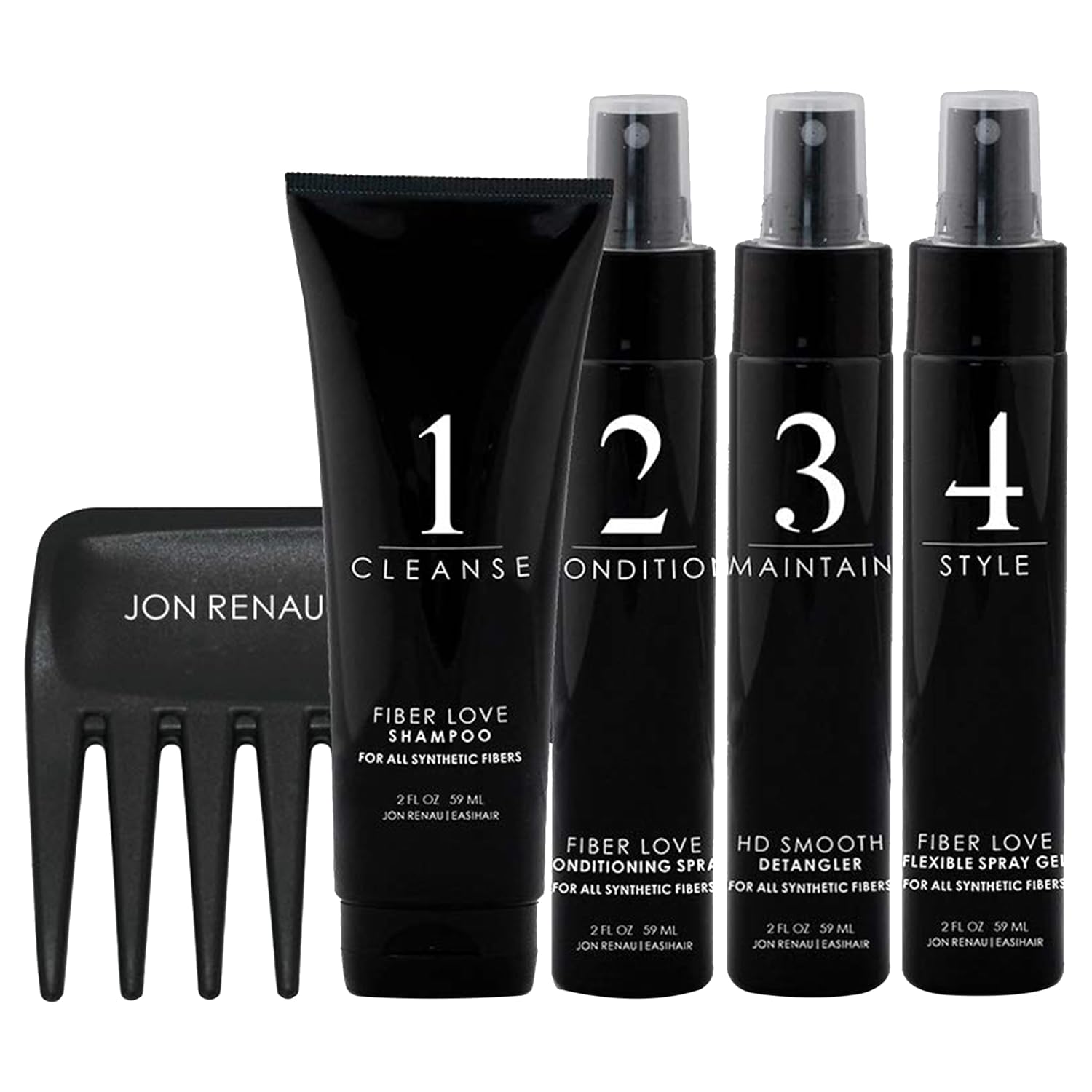 Jon Renau Synthetic Hair Travel Kit for Perfect Wig Care