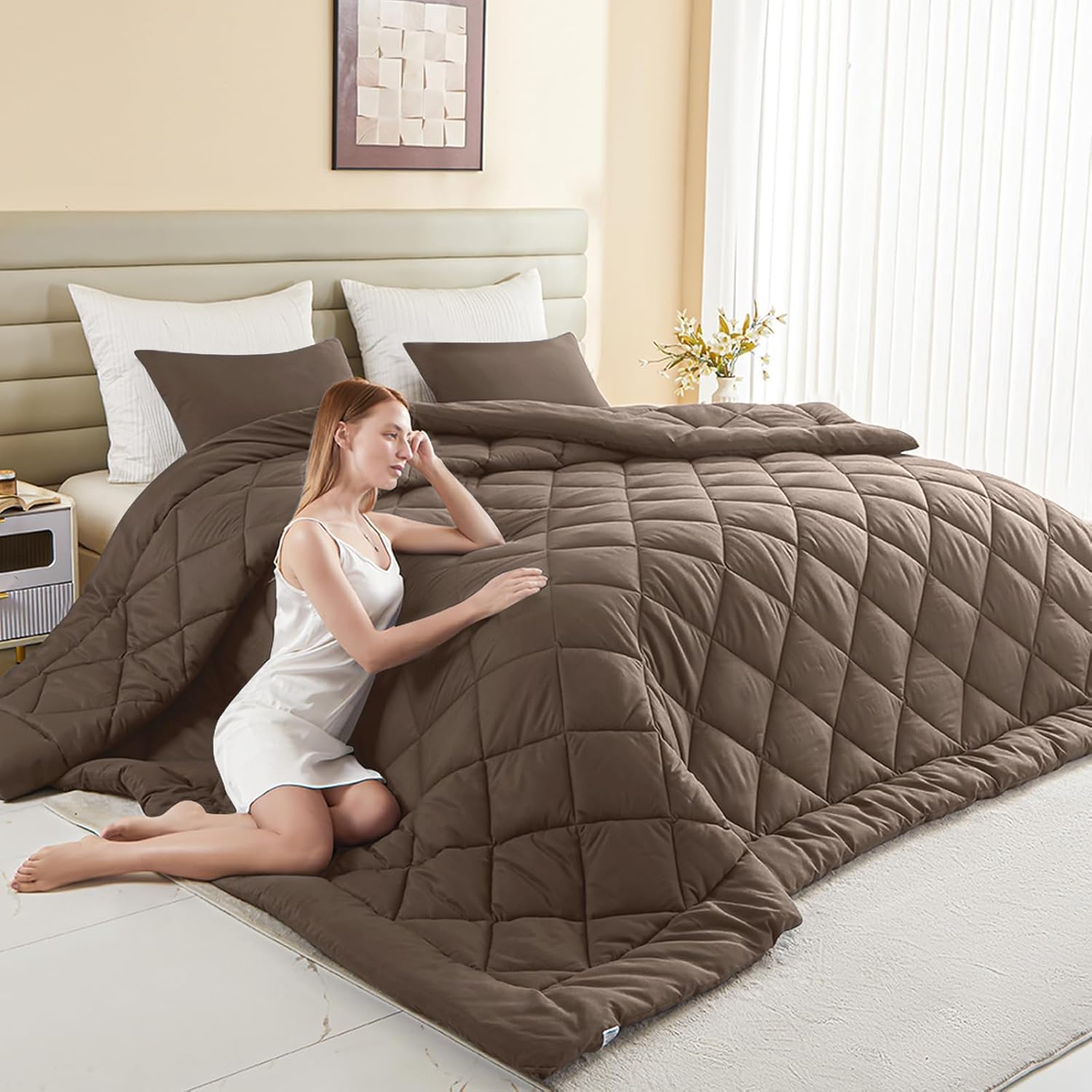 Oversized King Comforter 120x128 for Ultimate Sleep Comfort