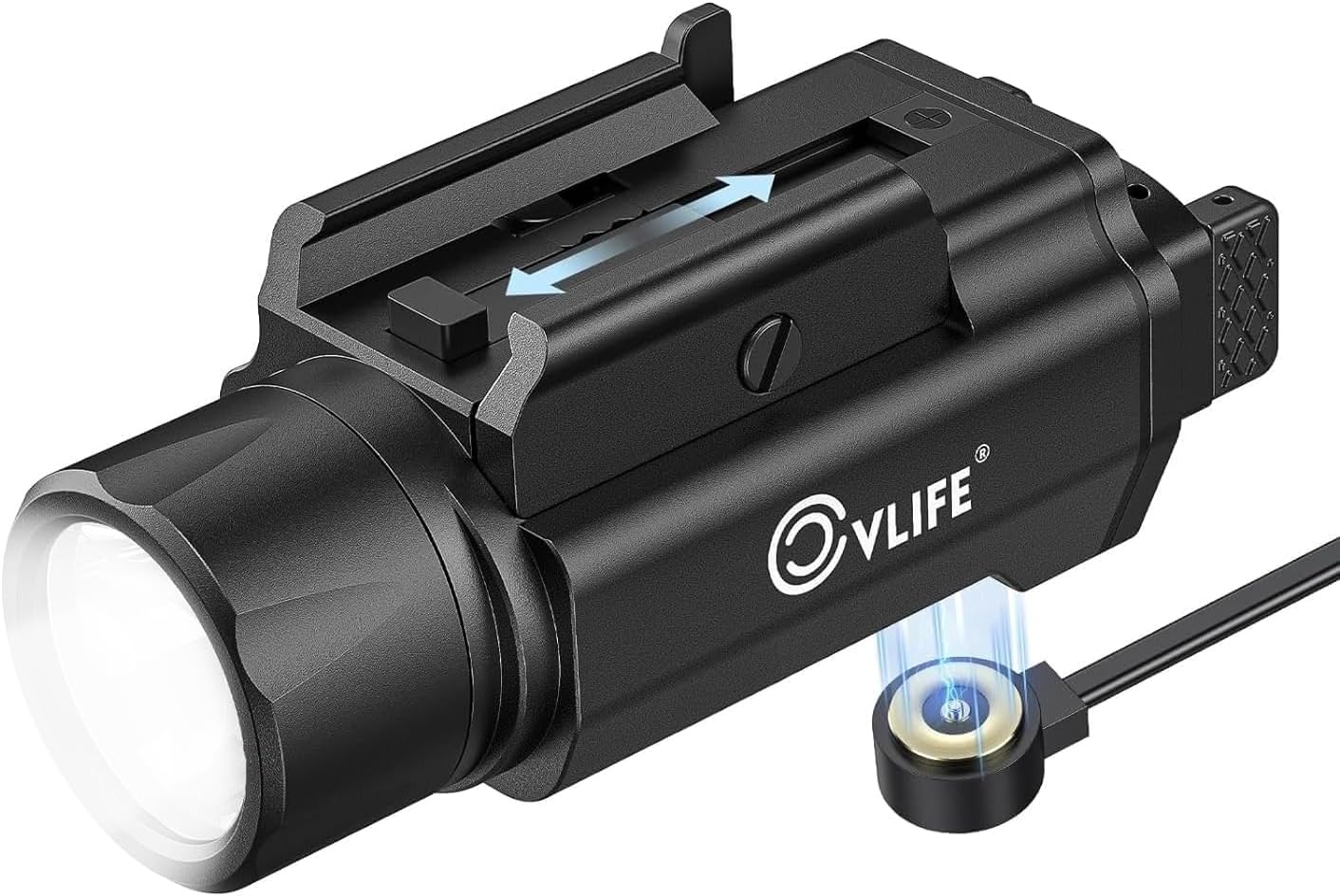 CVLIFE 1500 Lumens Pistol Flashlight for Tactical Use