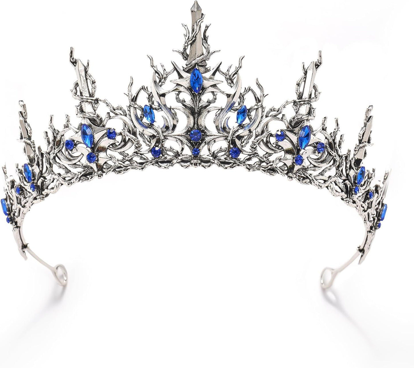 Gothic Tiara for Women & Girls - SWEETV Halloween Crown