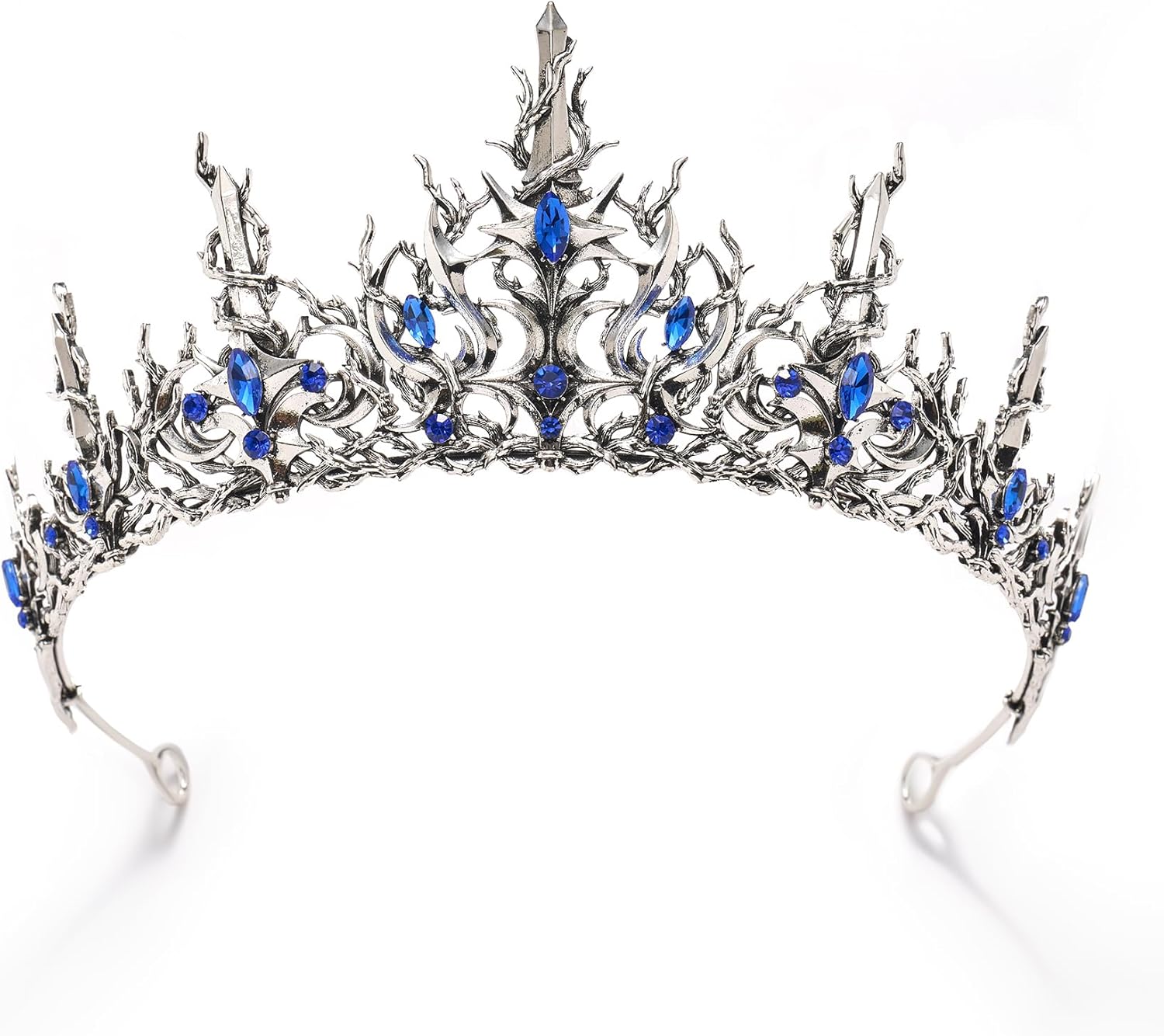 Gothic Tiara for Women & Girls - SWEETV Halloween Crown