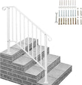 Outvita Handrails for Outdoor Steps - Wrought Iron Safety Railing