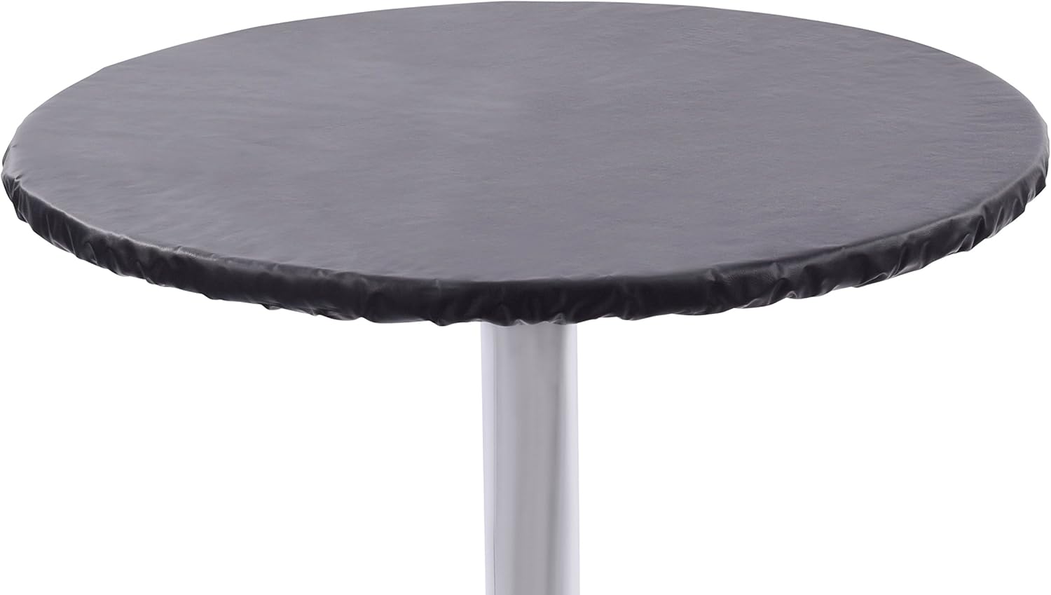 Heavy Duty Vinyl Round Fitted Tablecloth for Indoor and Outdoor Use
