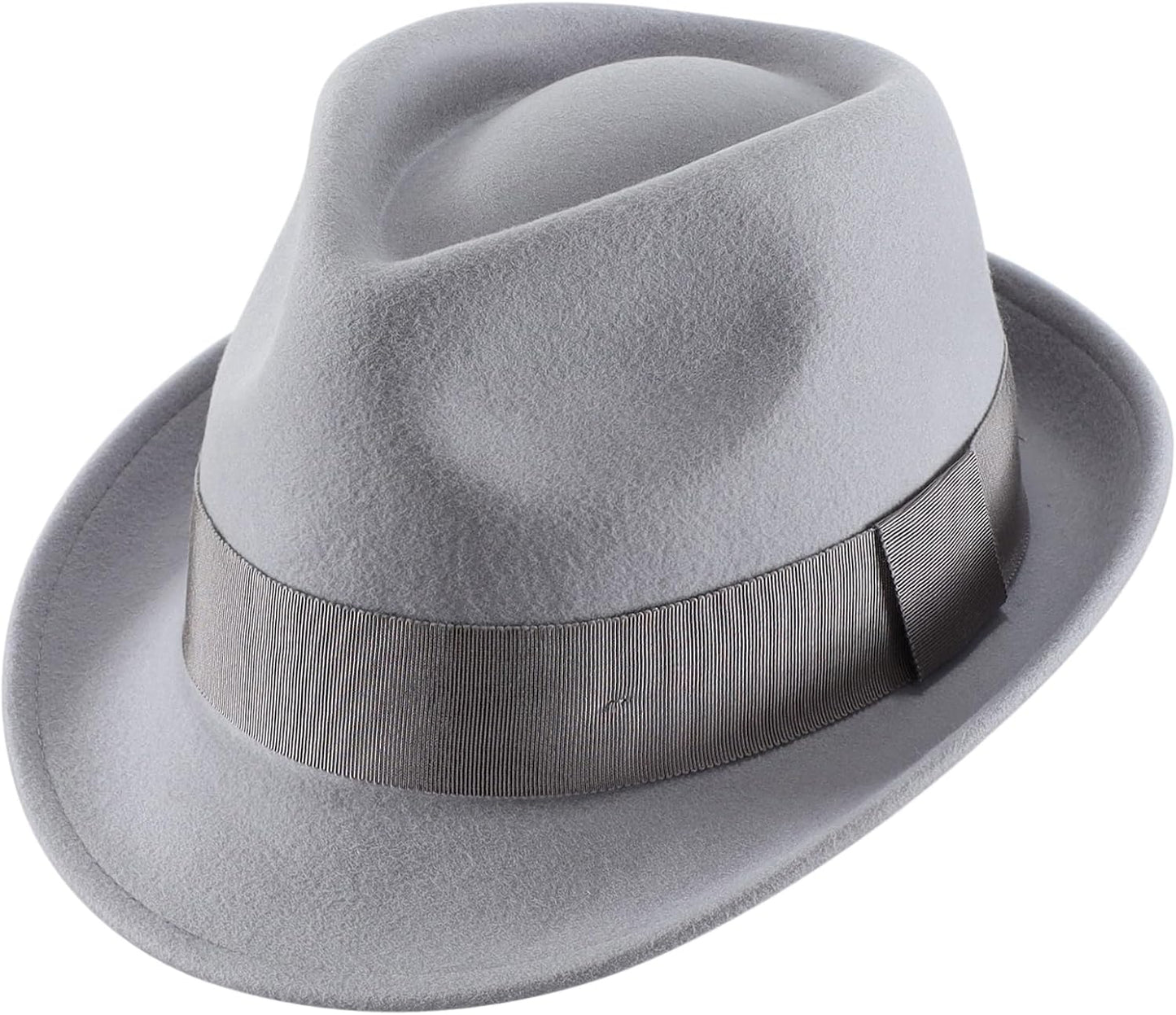 Home Prefer Men's Wool Felt Winter Fedora Hat for All Occasions