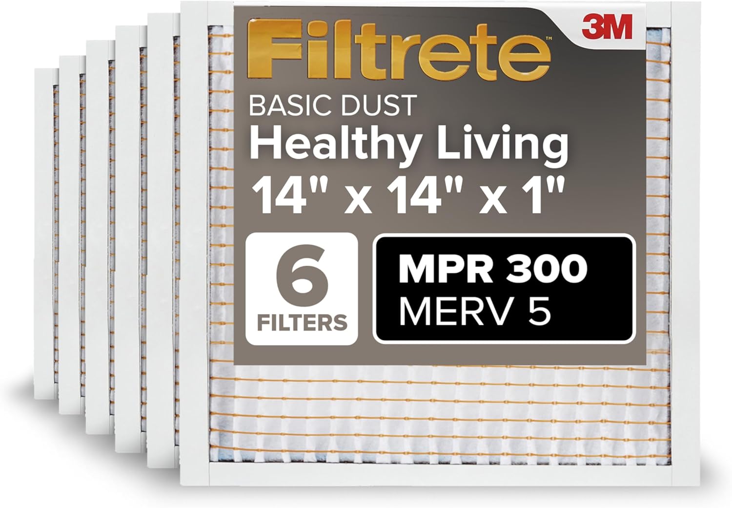 Filtrete 14x14x1 Air Filter MPR 300 for Clean Living