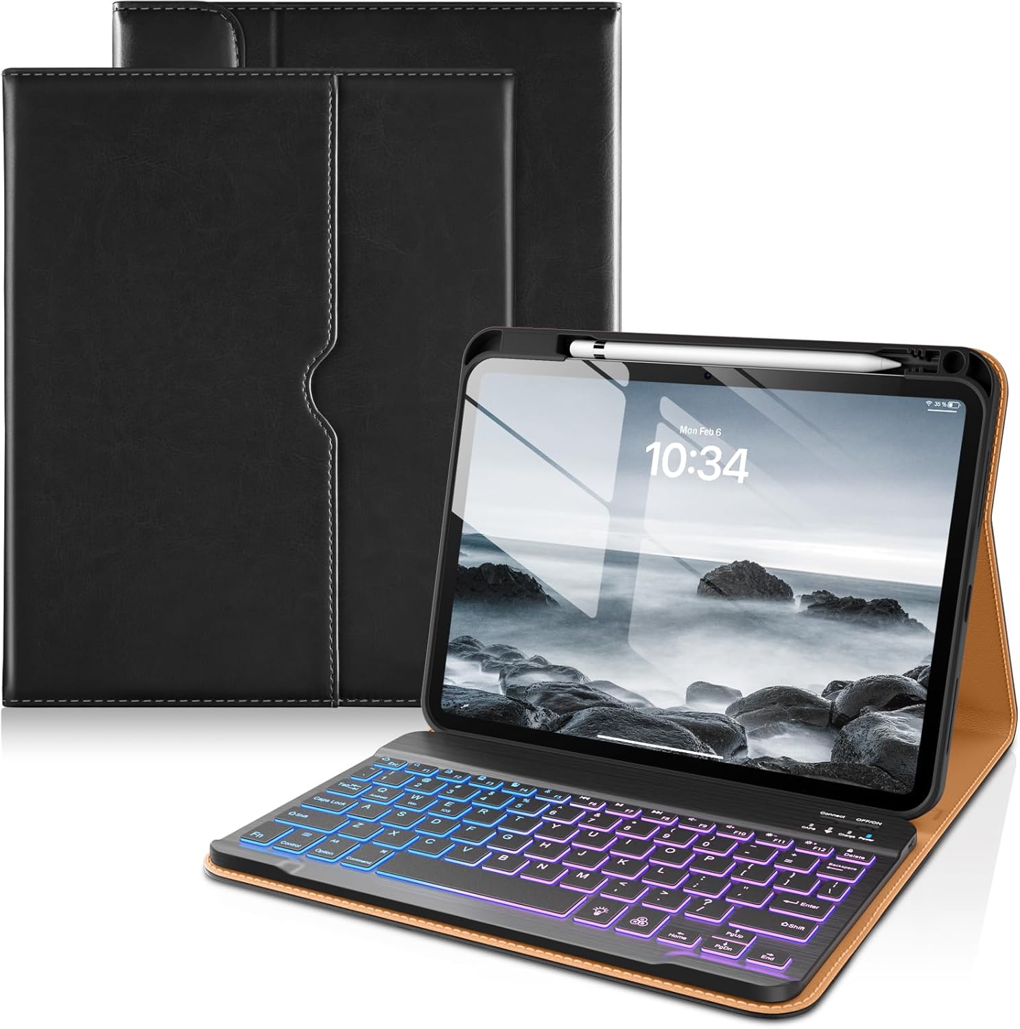DTTO iPad 11th/10th Gen Case with Backlit Wireless Keyboard