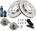 TRQ Front Brake Pad & Rotor Kit Semi-Metallic - Complete Front