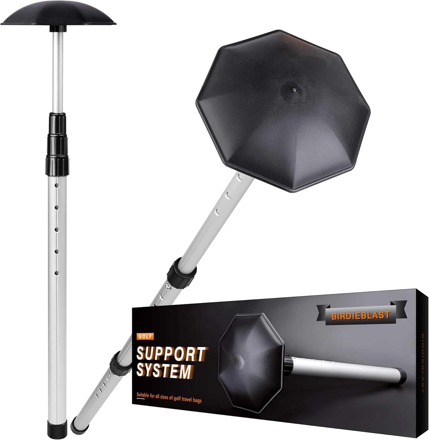 Golf Bag Support Pole: BIRDIEBLAST