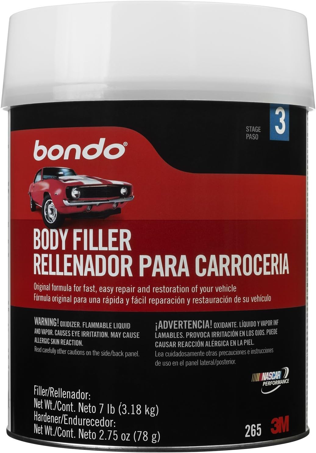 Bondo 265 1 Gallon Body Filler for Smooth Auto Repairs