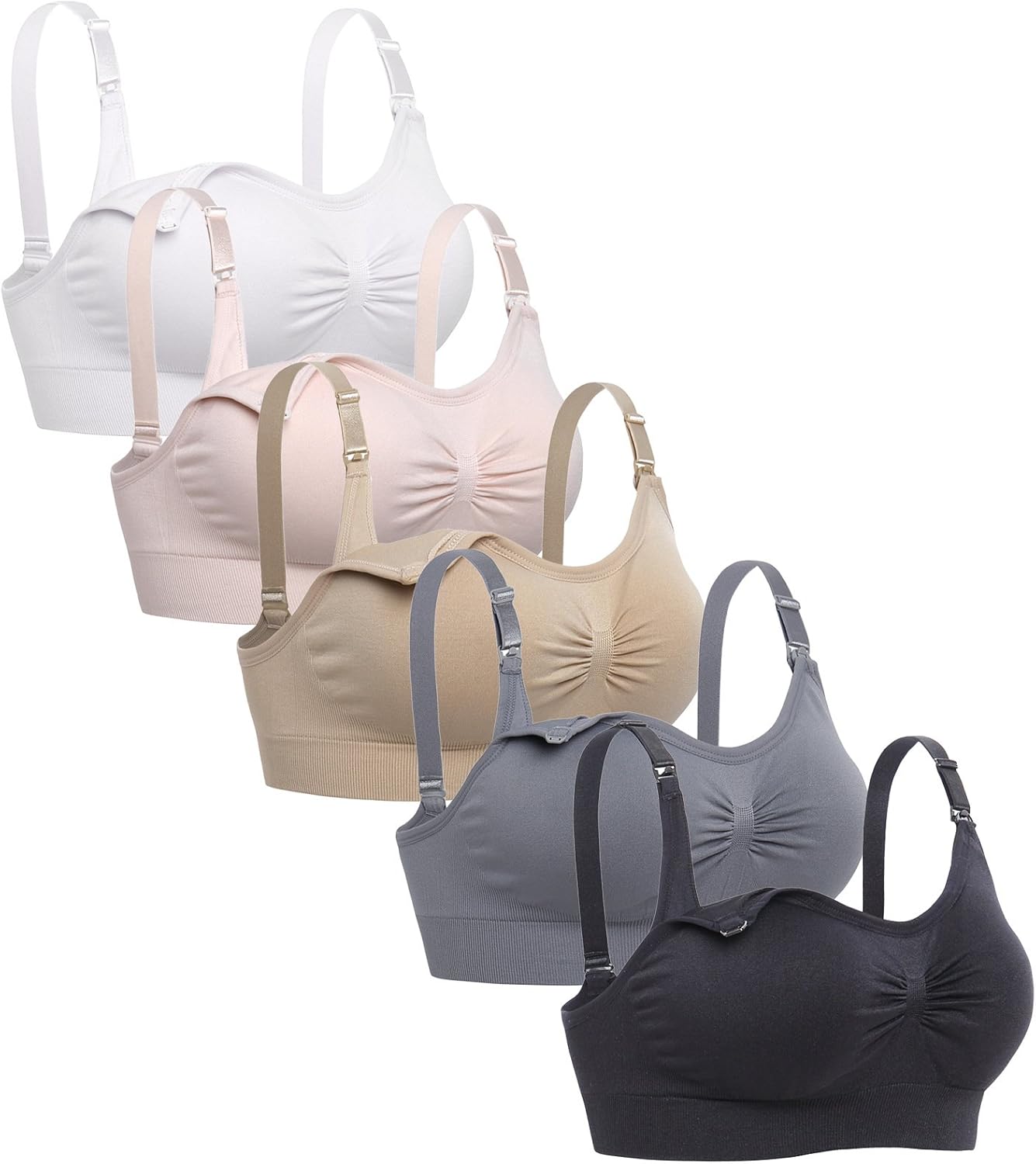 Lataly Womens Seamless Nursing Bra for Comfortable Breastfeeding