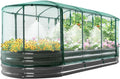 Galvanized Raised Garden Bed Kit with Self Watering System - Oval
