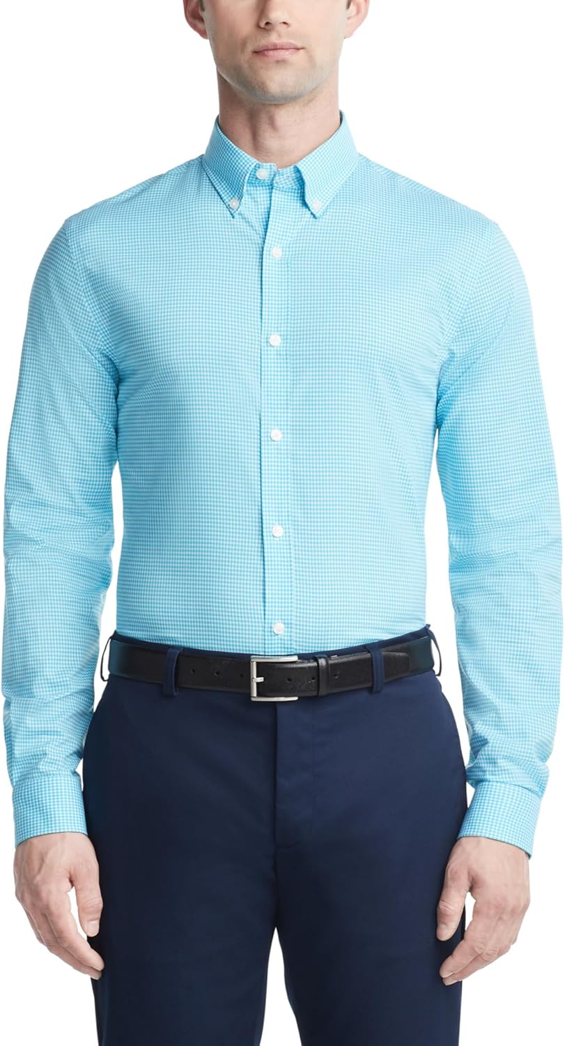 Tommy Hilfiger Men's Slim Fit Non Iron Gingham Dress Shirt Review