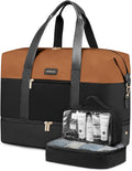 Weekender Bag Large Travel Duffel for Women - Organized Carry On
