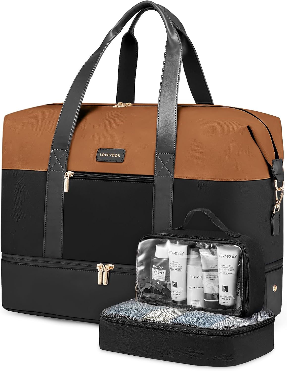 LOVEVOOK Weekender Bag: Large Travel Duffel for Women