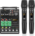 XTUGA BT4 Karaoke Mixer with Wireless Microphone - 4-Channel Karaoke