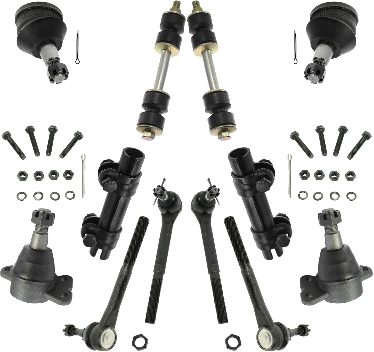 TRQ Front Steering & Suspension Kit for Chevrolet GMC Vehicles