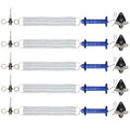 5 Pack Electric Fence Gate Kit with 19.69-ft Tension Spring - Easier