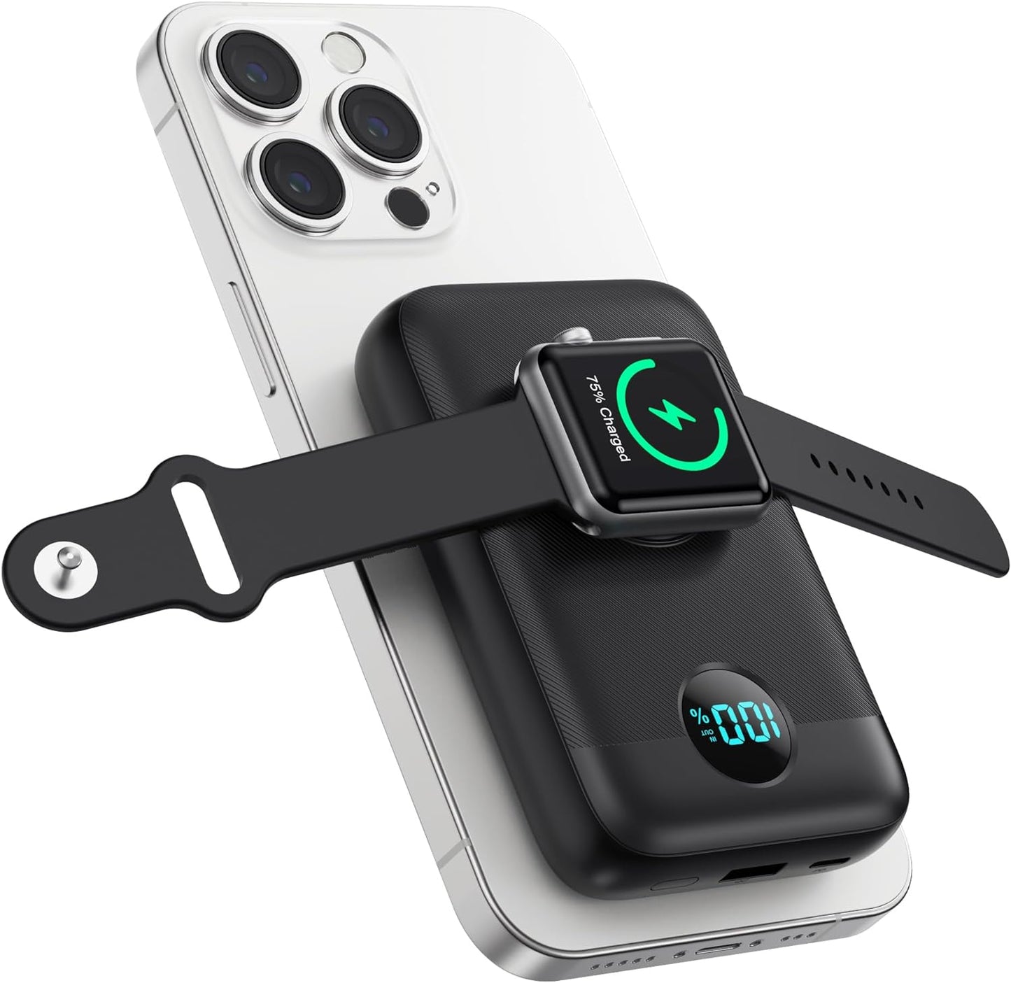 4-in-1 Power Bank - Fast Charge Any Device!