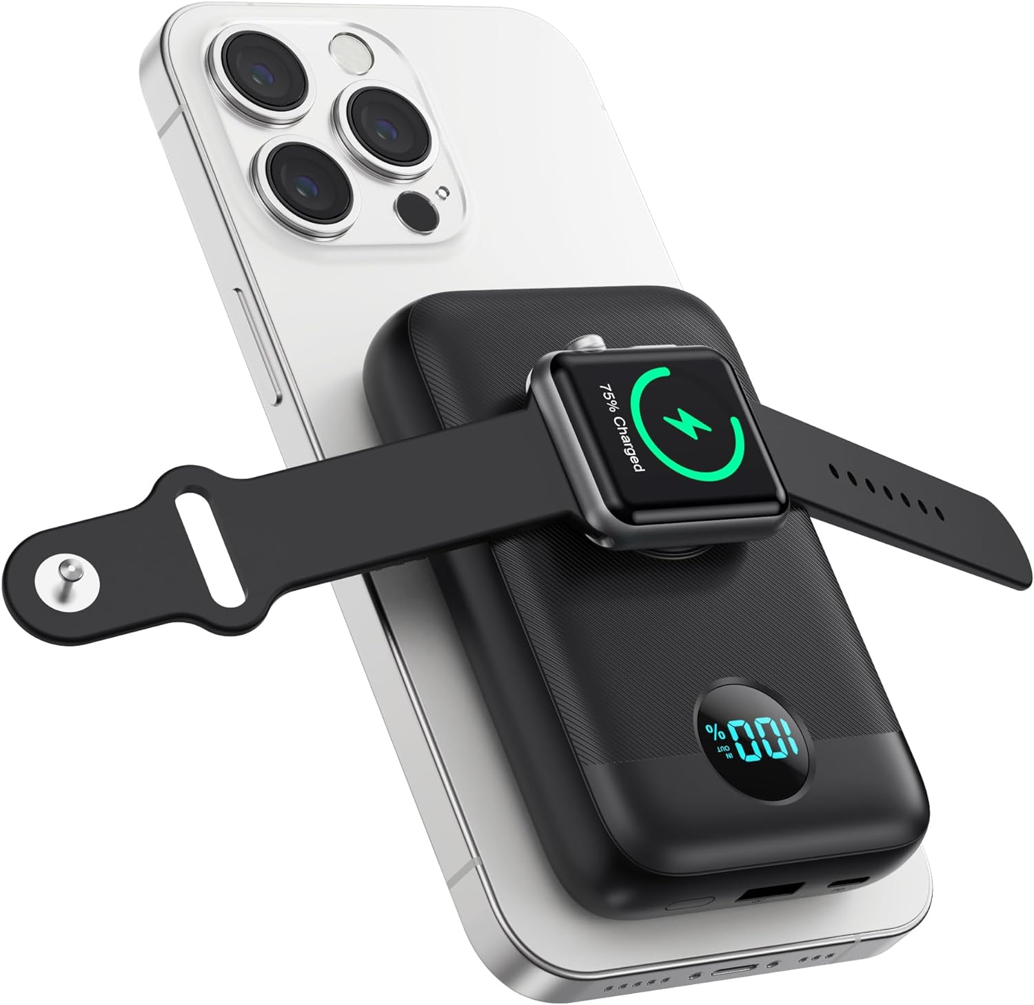4-in-1 Power Bank - Fast Charge Any Device!
