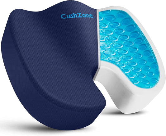 Cooling Gel Enhanced Memory Foam Office Chair Cushion for Pain Relief